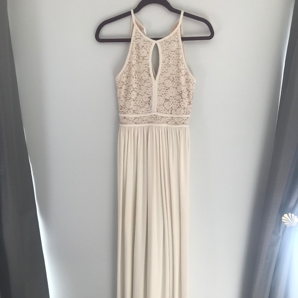 White prom dress